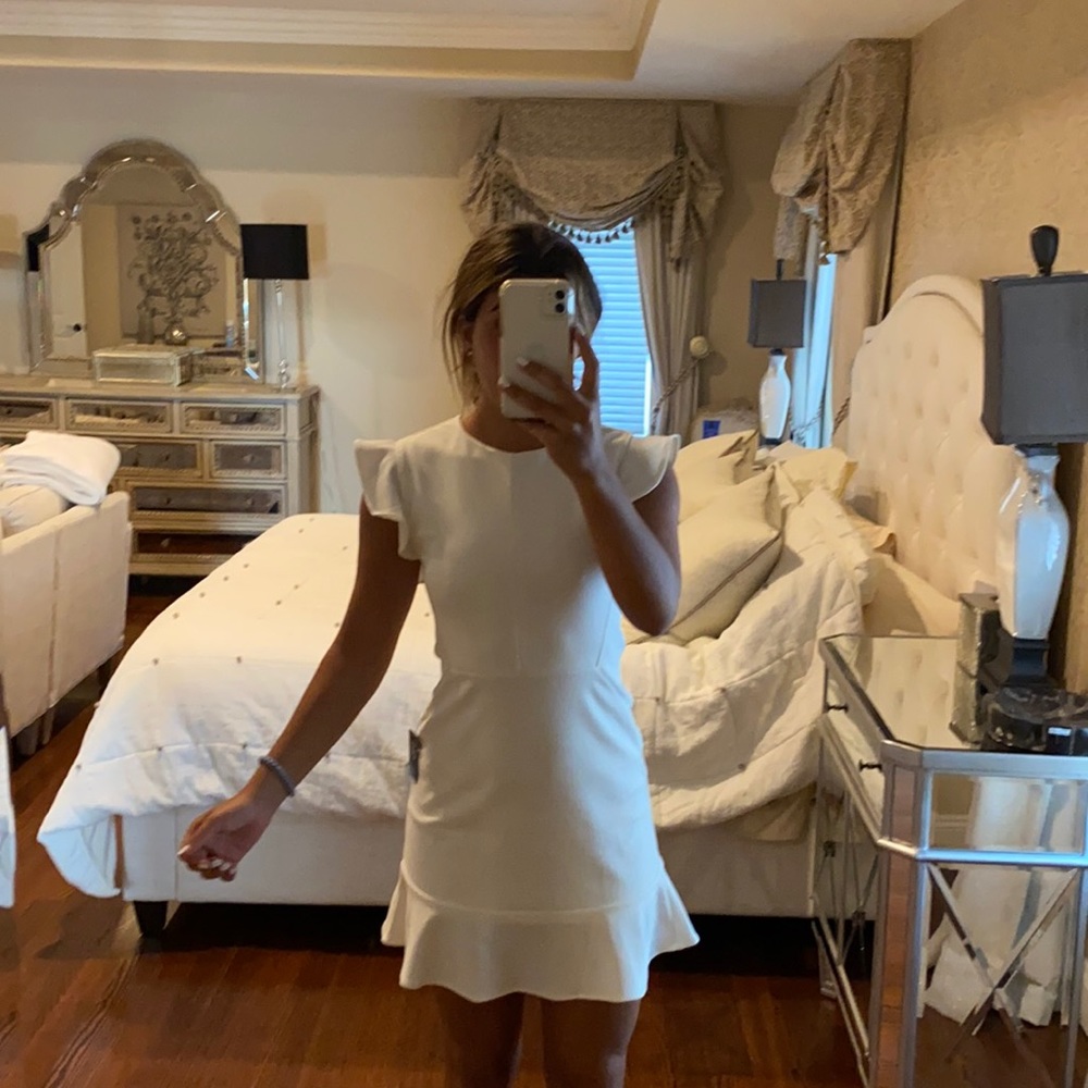 White right cock tail dress
